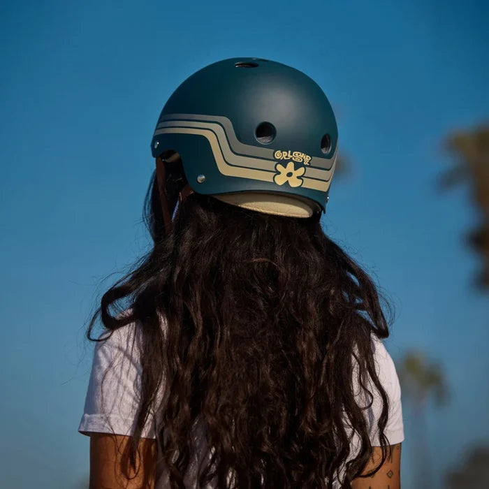 TRIPLE 8 DEEP COVER HELMET GRLSWRL SIGNATURE EDITION RETRO BLUE-GRAY