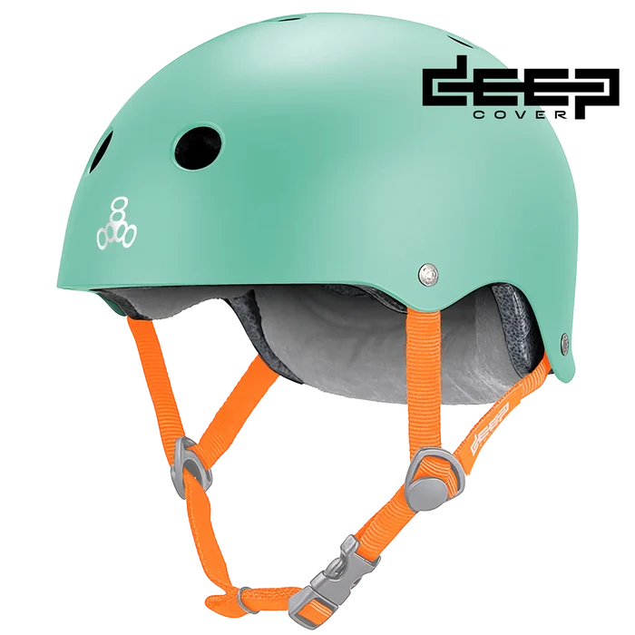 TRIPLE 8 DEEP COVER HELMET MINT MATTE