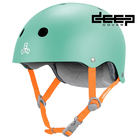 TRIPLE 8 DEEP COVER HELMET MINT MATTE