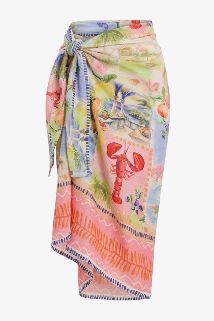 Tropical Colorful Beach Sarong