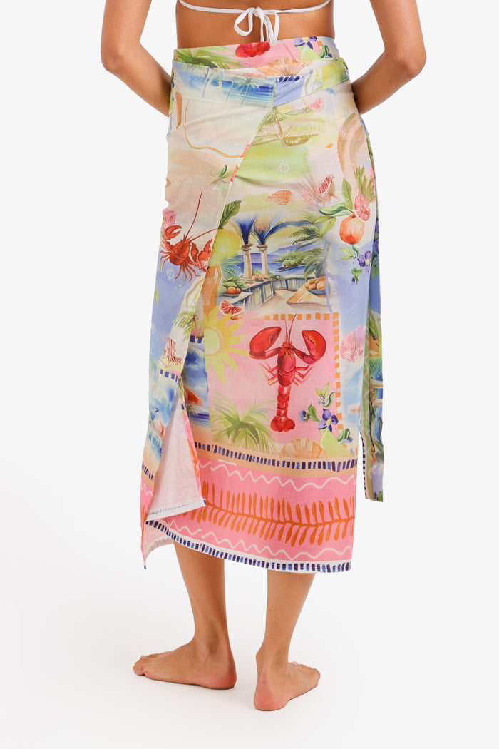 Tropical Colorful Beach Sarong