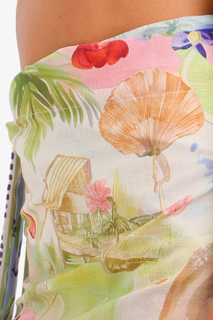 Tropical Colorful Beach Sarong