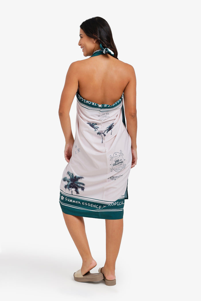Tropical Print Beach Sarong