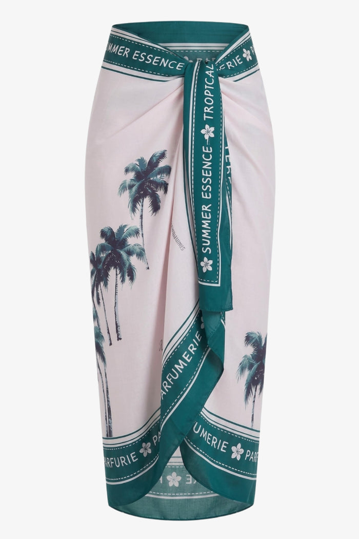 Tropical Print Beach Sarong