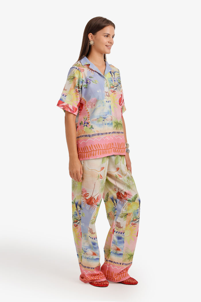 Tropical Print Beach Set