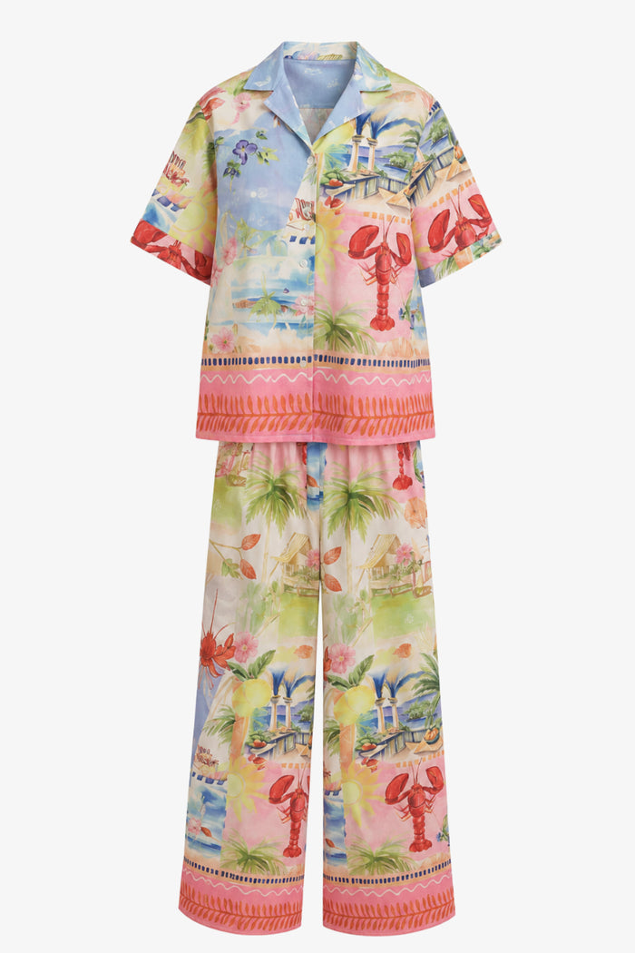 Tropical Print Beach Set