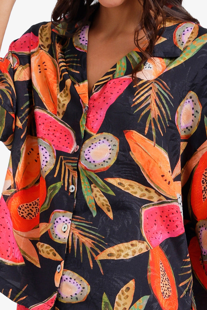 Tropical-Print Pyjama Set