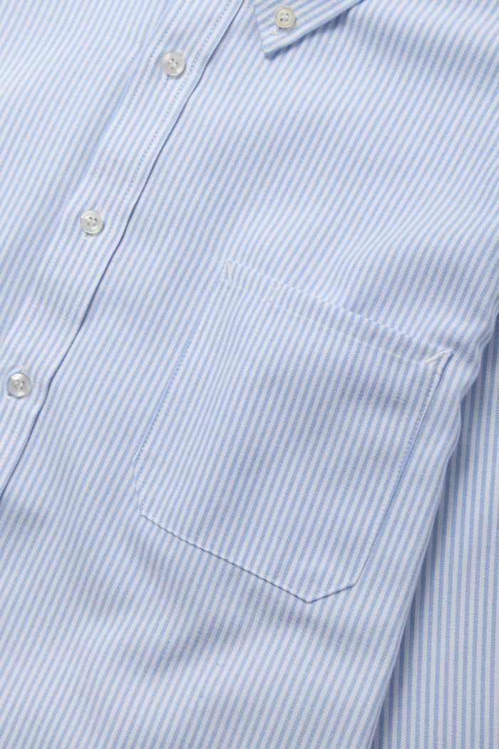 TRS - Striped Oxford Shirt - Blue