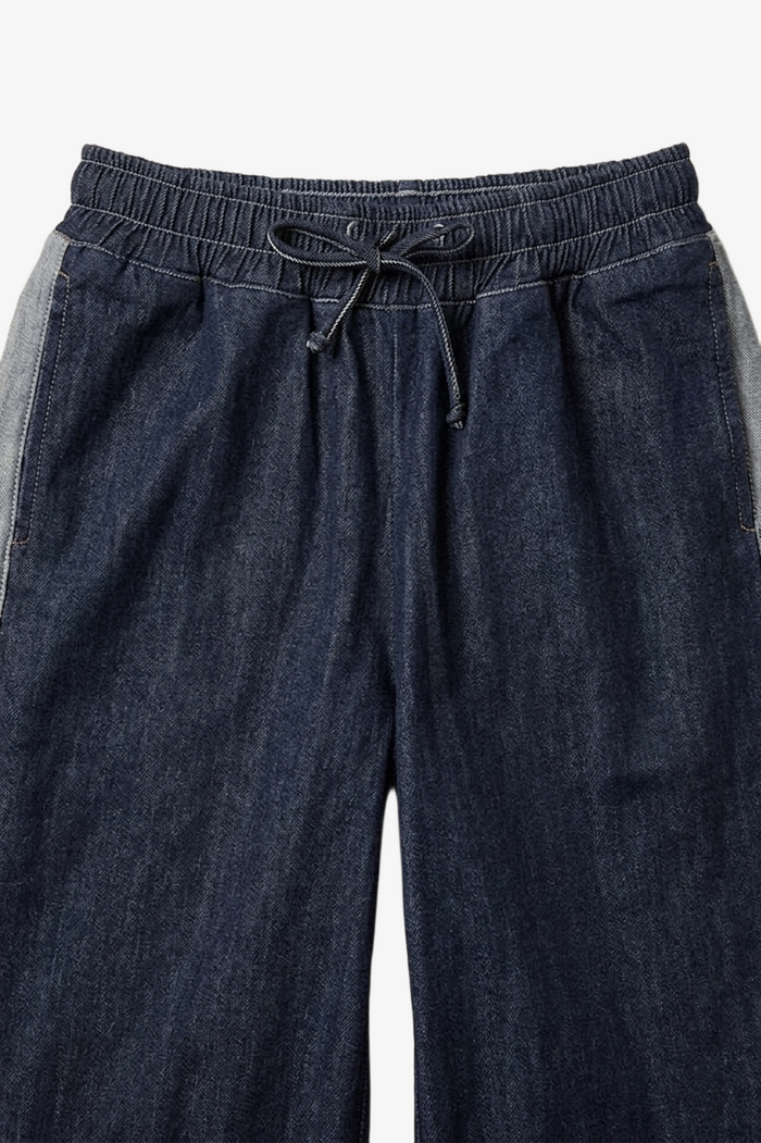 Two-Tone Denim Pants