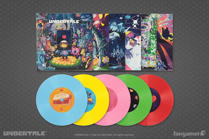 UNDERTALE Vinyl Record Coaster Set