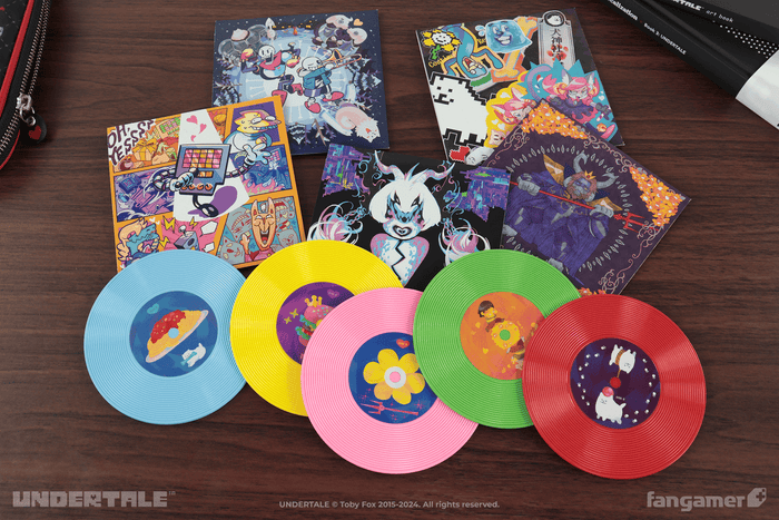 UNDERTALE Vinyl Record Coaster Set
