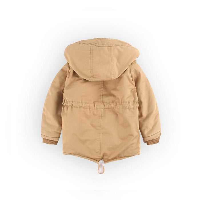 Unisex Hooded Fur-Lined Winter Parka Jacket Boys Yo Baby Wholesale