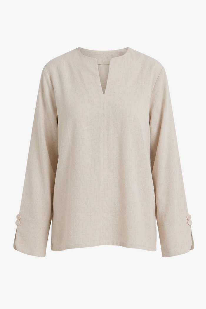 V-Neck Relaxed Blouse