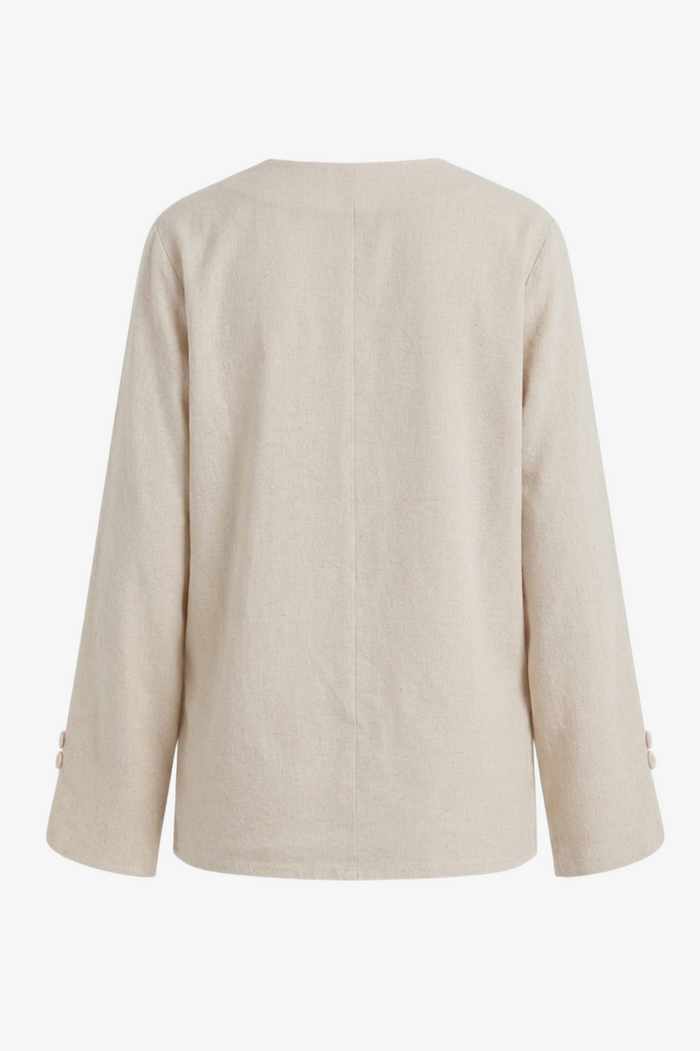 V-Neck Relaxed Blouse