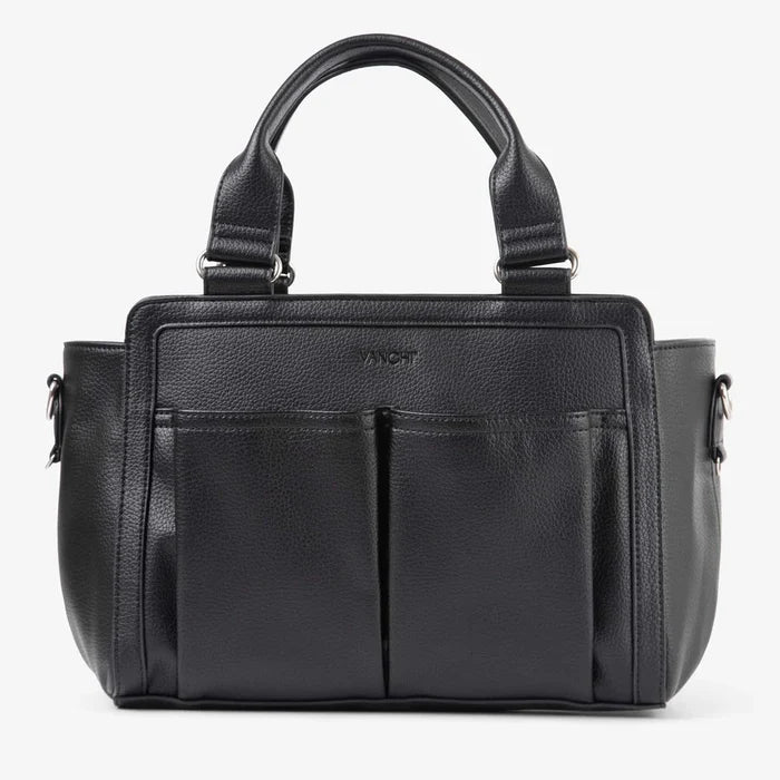 Vanchi Amelia Convertible Nappy Bag/ Pram Caddy - Black