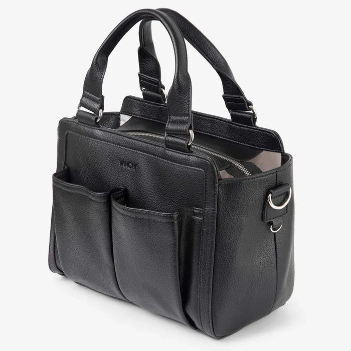 Vanchi Amelia Convertible Nappy Bag/ Pram Caddy - Black
