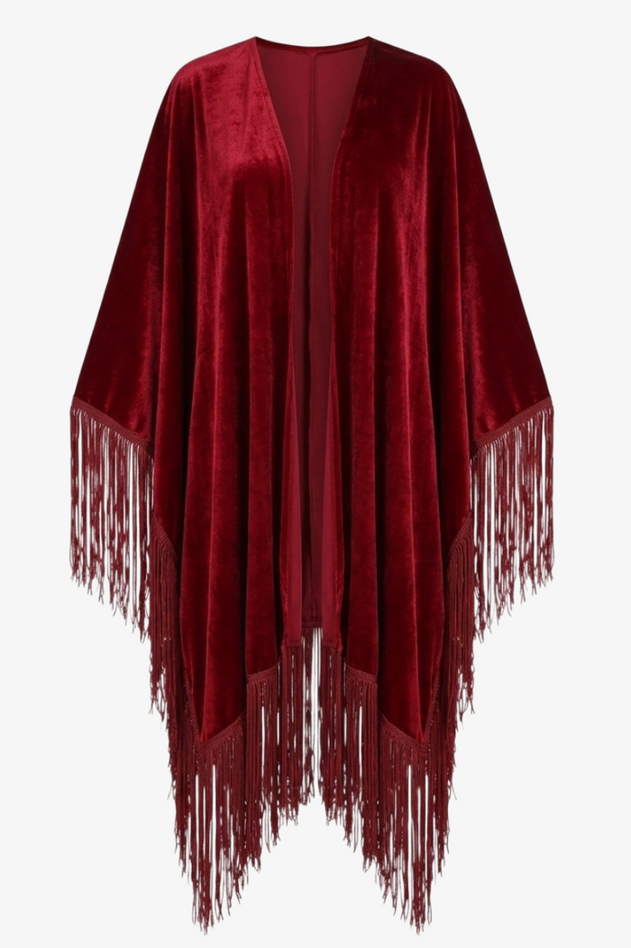 Velvet Wrap Kimono