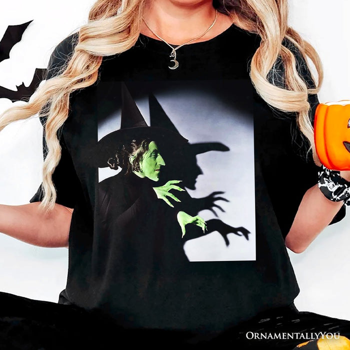 Vintage Wicked Witch of the West Graphic T-Shirt, Wizard of Oz Halloween Tee T-Shirts OrnamentallyYou