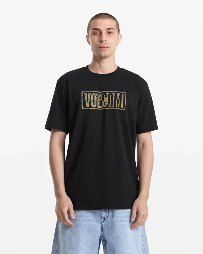 VOLCOM CHAOTIC SHORT SLEEVE TSHIRT (BLACK)