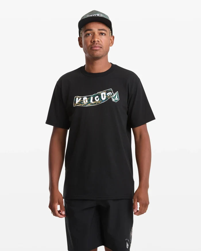 VOLCOM FA PARILLO SHORT SLEEVE TSHIRT (BLACK)
