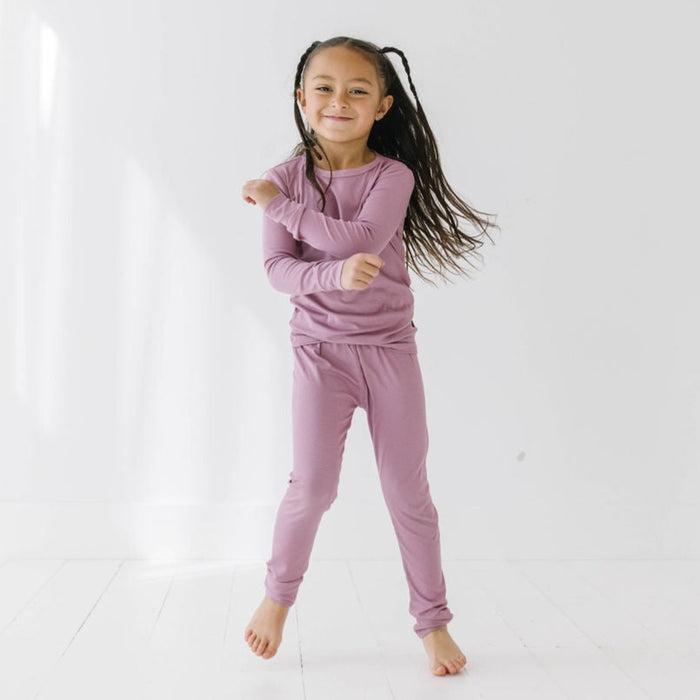 Wanderlust Mini Ribbed Two Piece Kid's Jammie Set