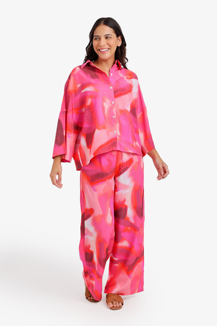 Watercolor Print Pyjama Set