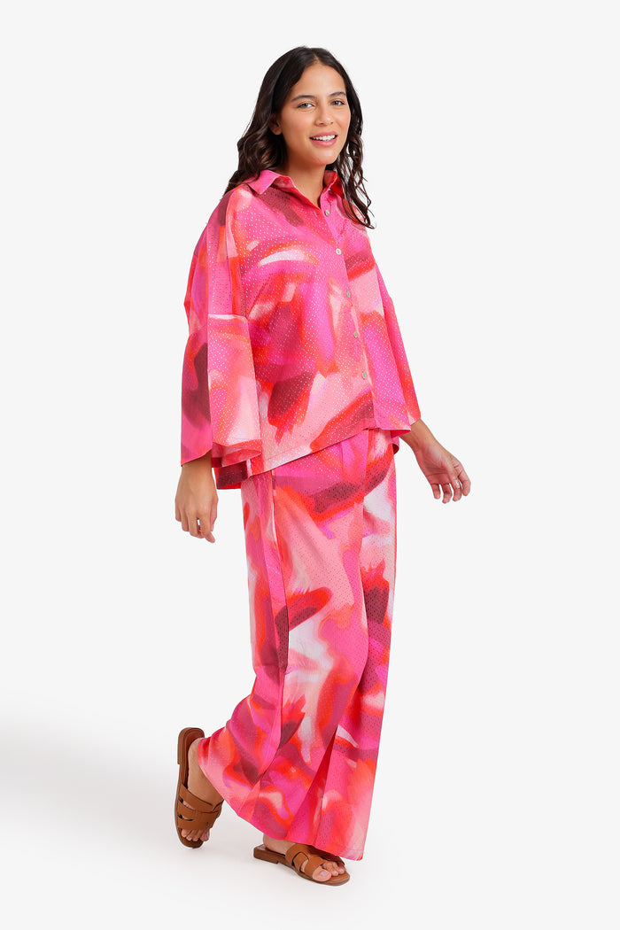 Watercolor Print Pyjama Set