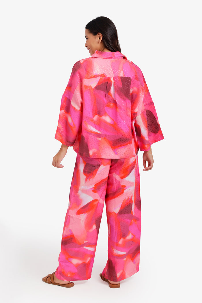 Watercolor Print Pyjama Set