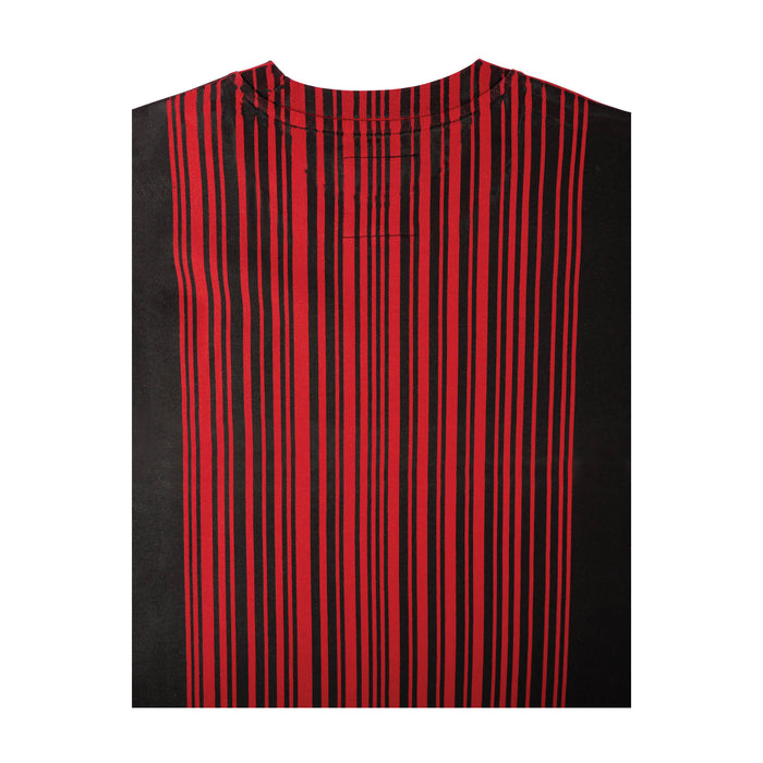 WELCOME X SLIPKNOT BARCODE OVERPRINT TEE (BLACK/RED)