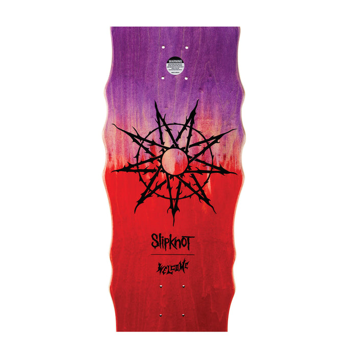 WELCOME X SLIPKNOT TRIBAL S ON WIDOW PURPLE/RED STAIN DECK (10.0)