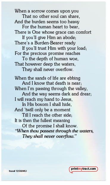When Thou Passest Through The Waters
