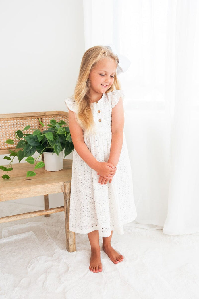 White Embroidery Dress Dress Yo Baby India