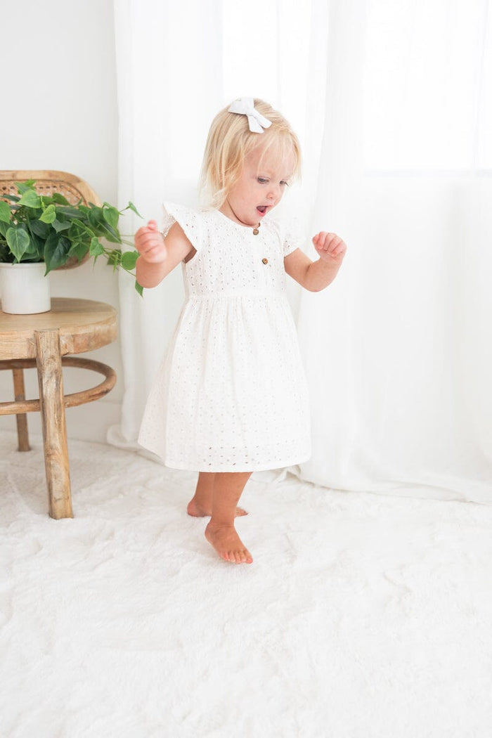 White Embroidery Dress Dress Yo Baby India