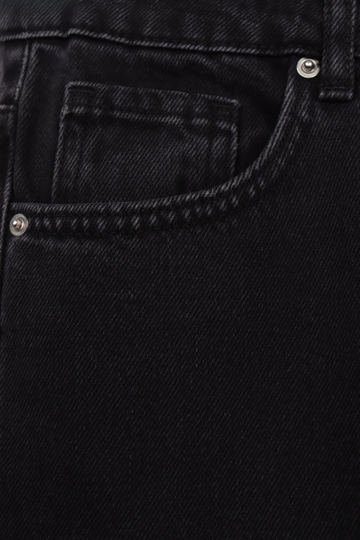 Wide-Leg Denim Pants