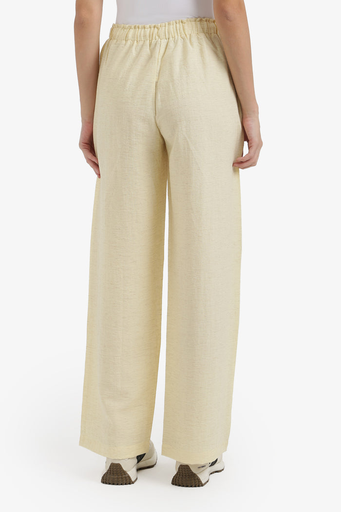Wide-Leg Drawstring Pants