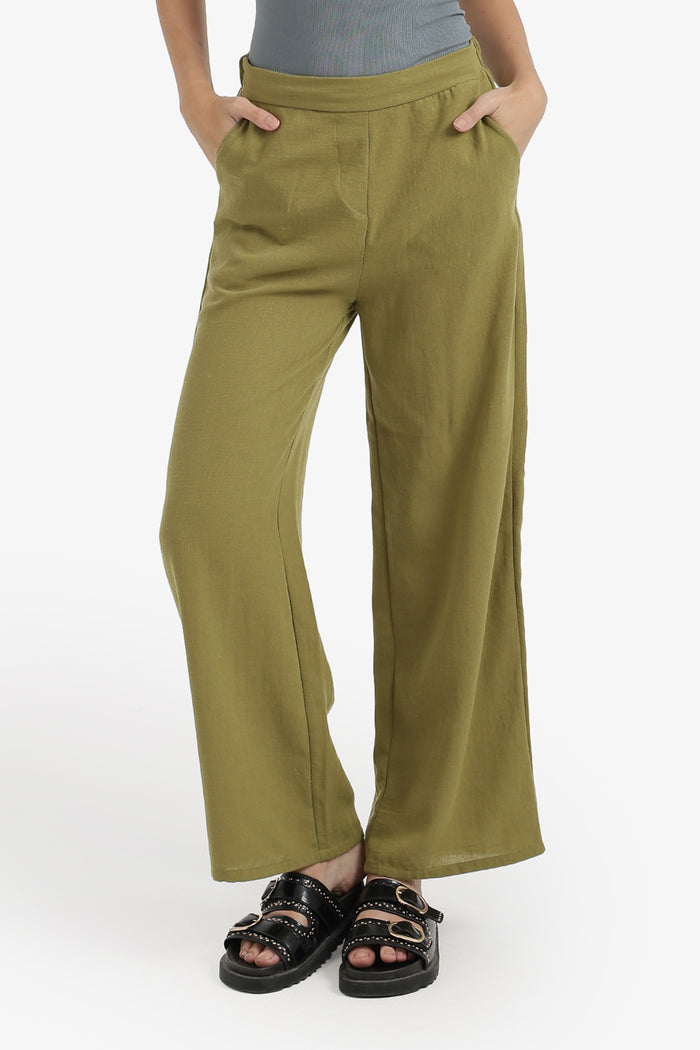Wide-Leg Lounge Pants