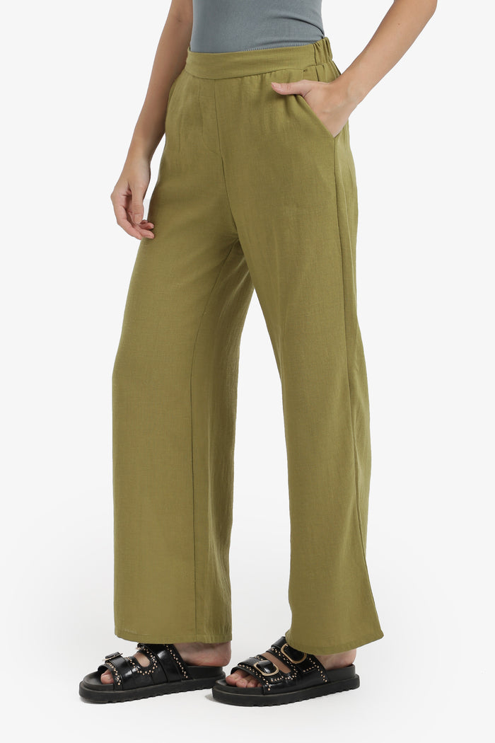 Wide-Leg Lounge Pants