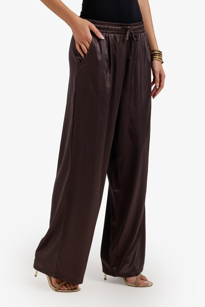 Dark Brown / S / Satin
