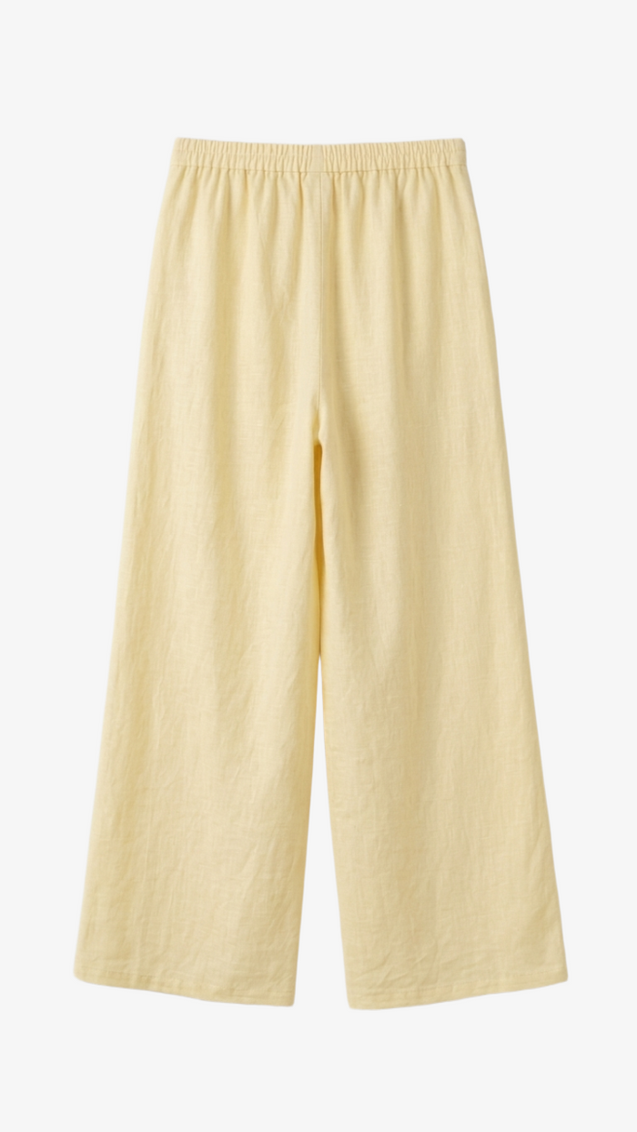 Wide-Leg Wrap Pants