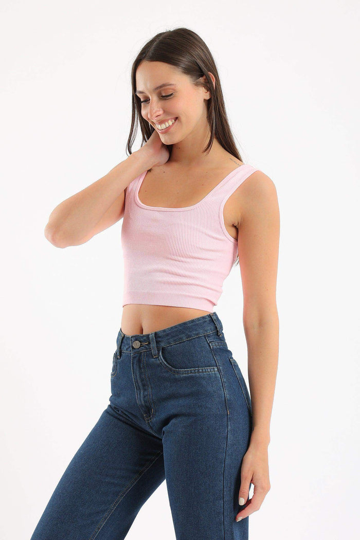 Wide Strap Crop Top