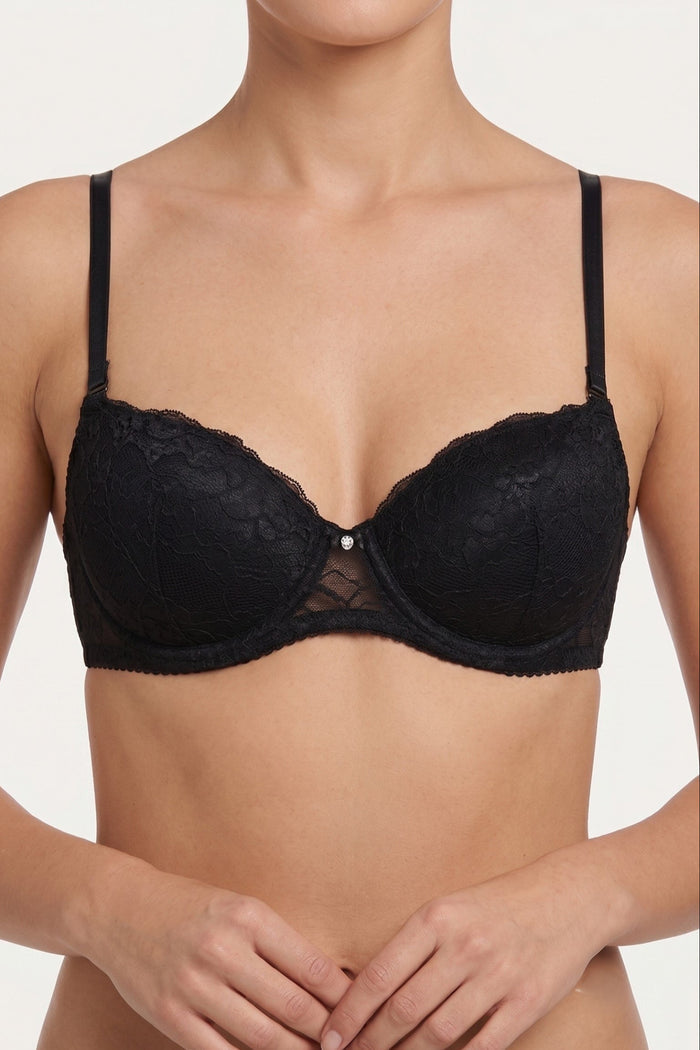 Wired Lace Push Up Bra
