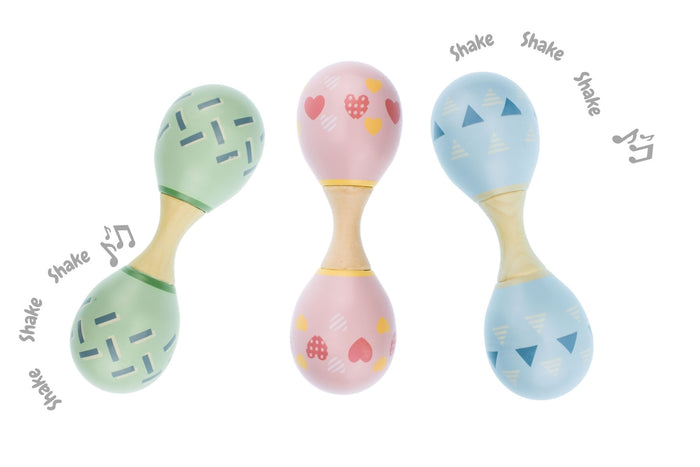 Wooden Double Ended Maracas