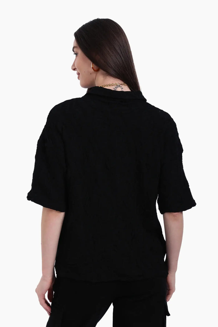 Woven Jacquard Beach Shirt