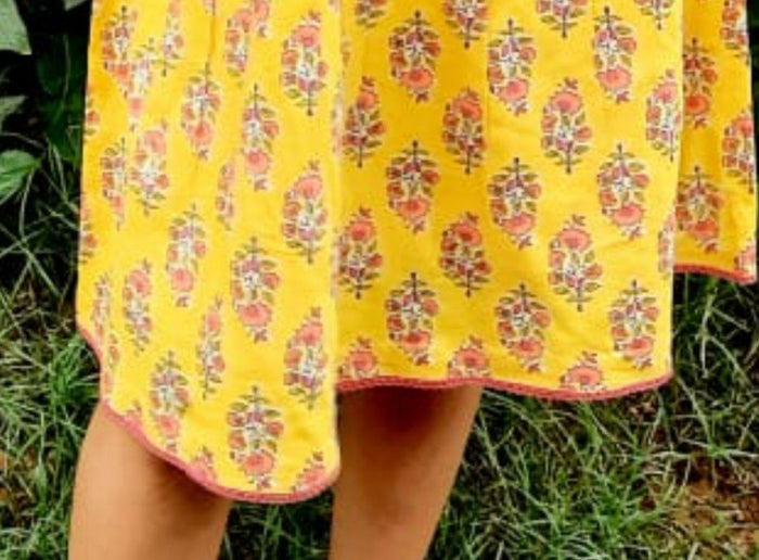 Yellow Angel Sleeves Dress Dress Yo Baby Wholesale