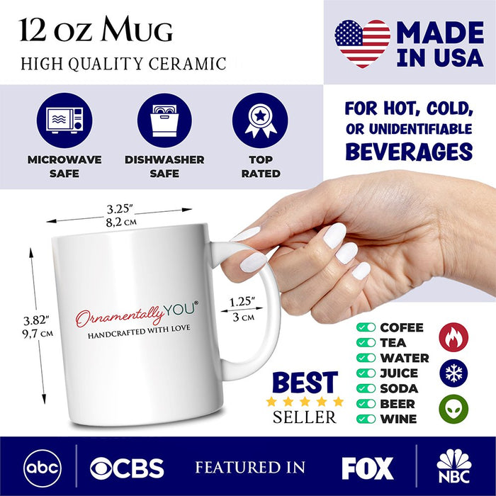 Personalized Mug Plaid Nurse Christmas, Gift for Medical Assistants and Hospital Technicians Personalized Ceramic Mug OrnamentallyYou