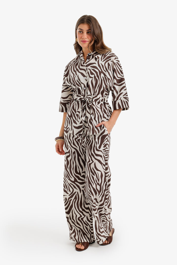 Zebra-Print Lounge Set