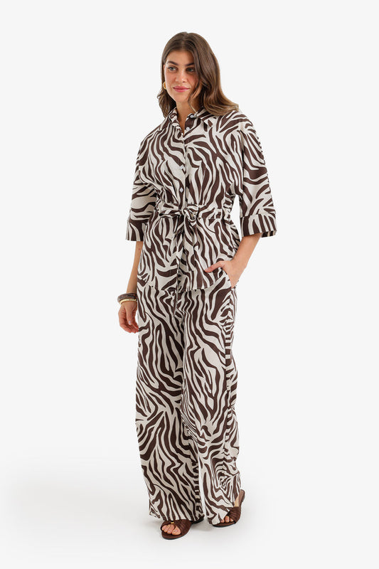 Zebra-Print Lounge Set