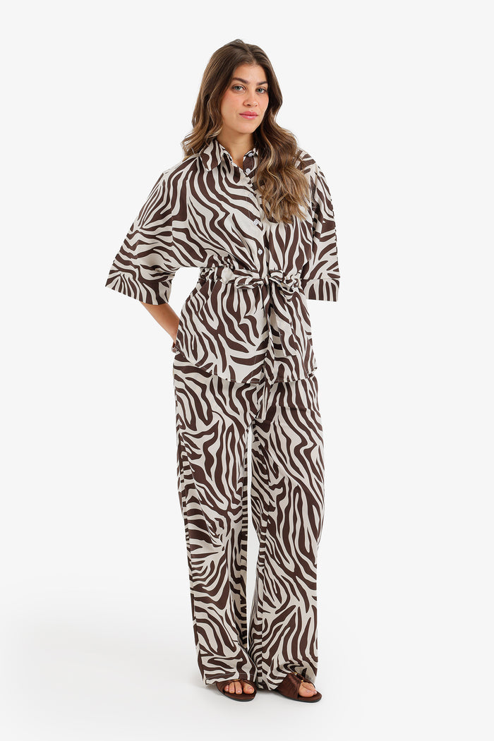 Zebra-Print Lounge Set