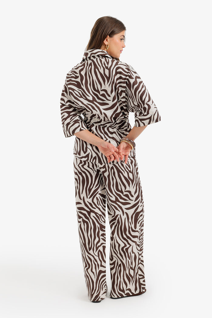 Zebra-Print Lounge Set