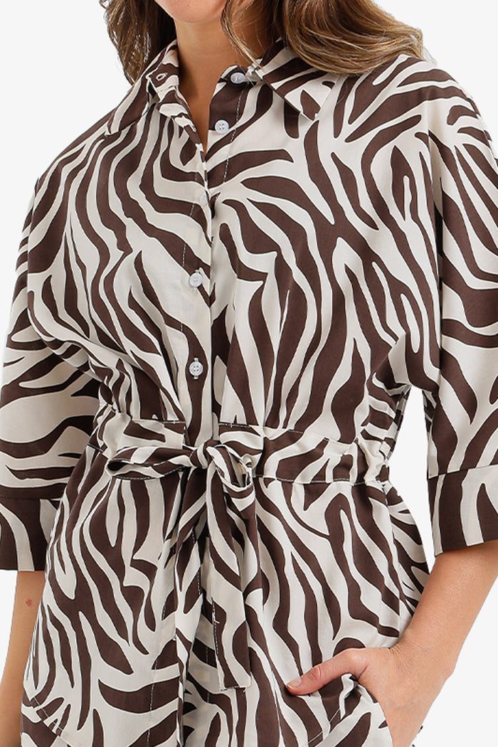 Zebra-Print Lounge Set